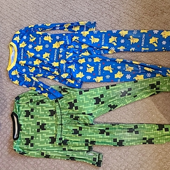 Cuddl Duds Other - Boys small Cuddl Duds lot Minecraft Pikachu Space Jam